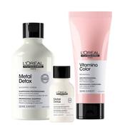 L'Oréal Professionnel Metal Detox Anti-Metal Cleansing Cream Shampoo 300ml + Vitamino Conditioner 200ml PLUS FREE Metal Detox Anti-Metal Cleansing Cream Shampoo 100ml image