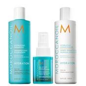 Moroccanoil Hydrating Shampoo 250ml + Hydrating Conditioner 250ml PLUS FREE Leave In Conditioner 50ml image