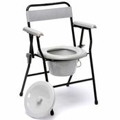Folding commode with potty image