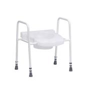 Toilet Frame With Injection Moulder Seat - Height Adjustable