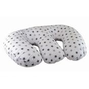 Cuddles Collection Twin 4 in 1 Nursing Pillow Silver Twinkle