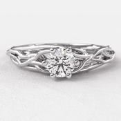0.40ct Twig Style Engagement Natural Ring SR1029 - 18ct-rose-gold /  image