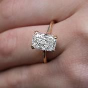 3.0ct Cushion Cut Solitaire Diamond Engagement Ring SR1100 - 18ct-white-gold / 