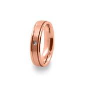 GWR2089 Gents 5mm Rose Gold Diamond Wedding Ring -  / 9ct-rose-gold image