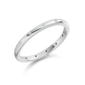 0.06 Carat Rub Over Ladies Diamond Wedding Ring WR2100 - 18ct-rose-gold /  / earth-grown