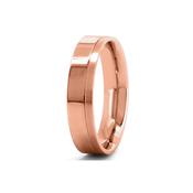 GWR2029 Gents 5mm Unique Rose Gold Wedding Ring - 9ct-rose-gold / 4mm /  image