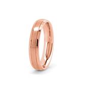 GWR2049 Gents 4mm Rose Gold Matte Centre Wedding Ring - 18ct-rose-gold / 5mm /  image