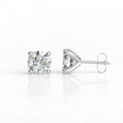 1.60ct No Rail Style Lab Diamond Stud Earrings BER213-L - 18ct-white-gold