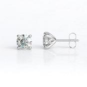 1.20ct Tulip Style Lab Grown Diamond Stud Earrings BER220-L - 18ct-white-gold