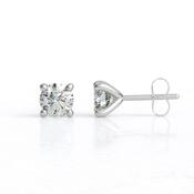 0.80ct No Rail Style Diamond Stud Earrings BER225-N - 18ct-yellow-gold