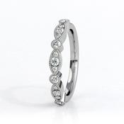 0.25ct Pave Set Vintage Style Ladies Wedding Ring SB3367 - 18ct-rose-gold /  / lab-grown