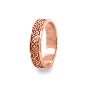 GWR2080 Gents 5mm Celtic Classic Rose Gold Wedding Ring -  / 9ct-rose-gold image