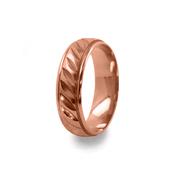 GWR2083 Gents 6mm Miter Cut Rose Gold Wedding Ring -  / 18k-rose-gold image