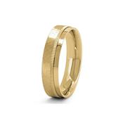 GWR2034 Unique Gents 5mm Yellow Gold Wedding Ring - 9ct-yellow-gold / 3mm / medium-size-f-q image