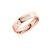 Bespoke Gents Rose Gold Diamond Wedding Band GDW004 -  / 18k-rose-gold image
