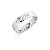 Bespoke Gents White Gold Diamond Wedding Band GDW004 -  / 18ct-white-gold image