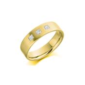 Bespoke Gents Yellow Gold Diamond Wedding Band GDW003 -  / 18ct-yellow-gold / earth-grown image