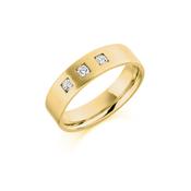 Bespoke Gents Yellow Gold Diamond Wedding Band GDW005 -  / 9ct-yellow-gold image