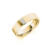 Bespoke Gents Yellow Gold Diamond Wedding Band GDW007 -  / 9ct-yellow-gold image