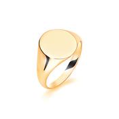 Gents Signet Yellow Gold Wedding Ring SIG001 -  / 9ct-yellow-gold image