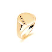 Gents Signet Yellow Gold Wedding Ring SIG002 -  / 9ct-yellow-gold image