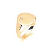 Gents Signet Yellow Gold Wedding Ring SIG003 -  / 9ct-yellow-gold image