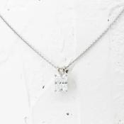 1.50ct Radiant Cut Moissanite Solitaire Pendant PN201 - Lab image