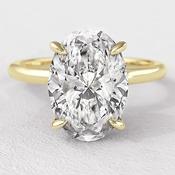 1.5ct Oval Cut Solitaire Natural Ring SR1102 - 18ct-white-gold / 
