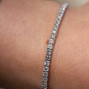 3.0ct 18k White Gold Lab Grown Diamond Tennis Bracelet BBR042 image