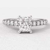 0.75ct Radiant Cut Diamond Engagement Ring PR1077 - 18ct-rose-gold / 