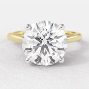 1.90ct Hidden Halo Round Solitaire Engagement Ring SR1021 - 18ct-rose-gold / 
