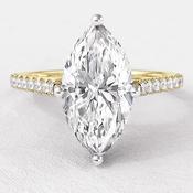1.75ct Marquise Cut Claw Set Engagement Ring XPR1089 - 18ct-yellow-gold / 