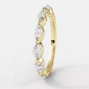 0.50ct 18k Yellow Gold Marquise Cut Wedding Ring SB3736 - platinum /  / earth-grown