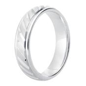 GWR2083 Gents 6mm Miter Cut Platinum Palladium Wedding Ring -  / platinum / medium-size-f-q image