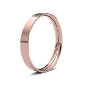3mm Flat Court Rose Gold Men's Wedding Ring GWR1014 - 18ct-rose-gold /  image
