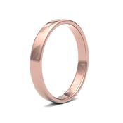 3mm Slight Court Rose Gold Men's Wedding Ring GWR1017 - 9ct-rose-gold /  image