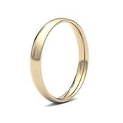 3mm D-Shape Court Yellow Gold Men's Wedding Ring GWR1031 - 9ct-yellow-gold / large-r-z image
