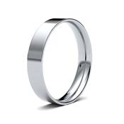 4mm Flat Court Platinum/Palladium Men's Wedding Ring GWR1001 - 14ct-white-gold / large-r-z image