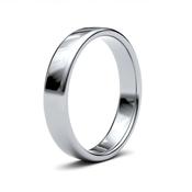 4mm Slight Court Palladium/Platinum Men's Wedding Ring GWR1004 - 14ct-white-gold / large-r-z image