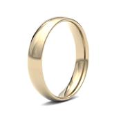 4mm D-Shape Court Yellow Gold Men's Wedding Ring GWR1008 - 18ct-yellow-gold / medium-size-f-q image