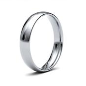 4mm D-Shape Court Platinum/Palladium Men's Wedding Ring GWR1007 - 18ct-white-gold / medium-size-f-q image
