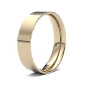 5mm Flat Court Gents Yellow Gold Wedding Band GWR1011 - 9ct-yellow-gold / large-r-z image
