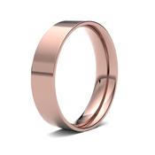 5mm Flat Court Gents Rose Gold Wedding Band GWR1012 - 9ct-rose-gold /  image
