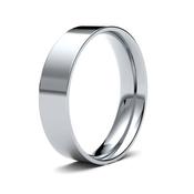 5mm Flat Court Gents Palladium/Platinum Wedding Band GWR1010 - palladium-950 / large-r-z image