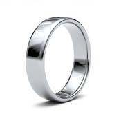5mm Slight Court Gents Platinum/Palladium Wedding Band GWR1013 - platinum / medium-size-f-q image