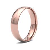 5mm D-Shape Court Gents Rose Gold Wedding Band GWR1018 - 18ct-rose-gold /  image