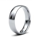 5mm D-Shape Court Gents Platinum/Palladium Wedding Band GWR1016 - palladium-500 / medium-size-f-q image
