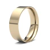 6mm Flat Court Yellow Gold Gents Wedding Band GWR1020 - 18ct-yellow-gold / large-r-z image