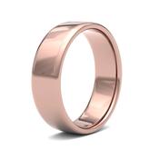 6mm Slight Court Rose Gold Gents Wedding Band GWR1024 - 9ct-rose-gold / 