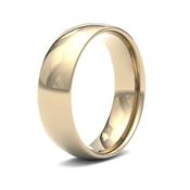 6mm D-Shape Court Yellow Gold Gents Wedding Band GWR1026 - 9ct-yellow-gold /  image
